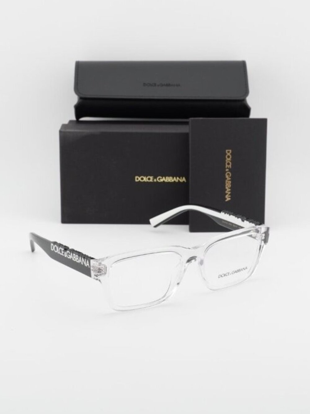 Dolce & Gabbana DG5112 3133 Rectangle Eyeglasses 55mm - Transparent